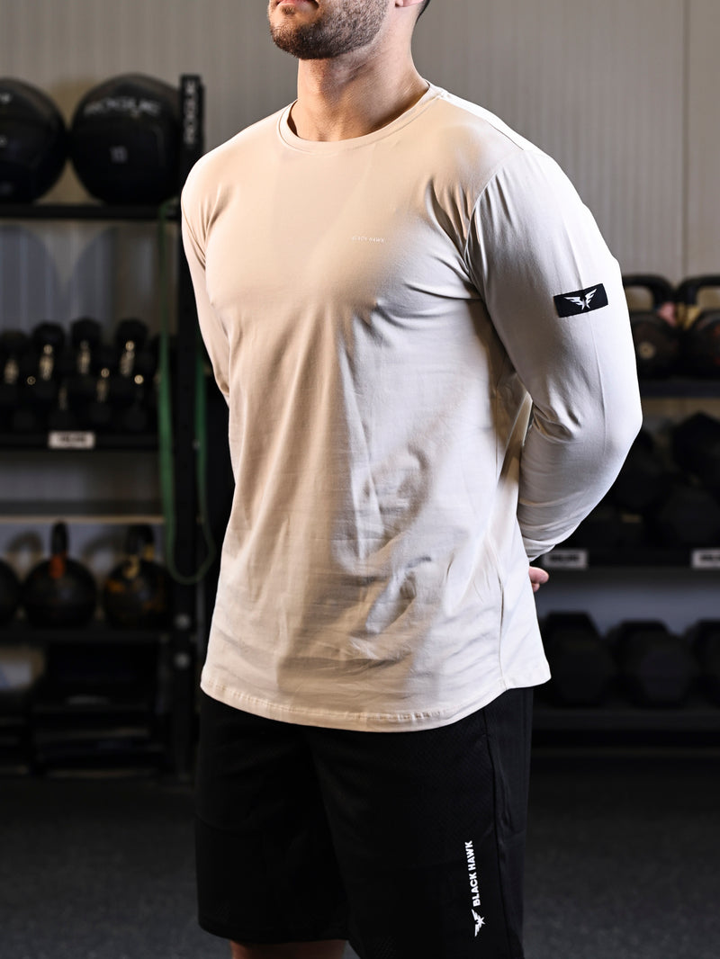 Long Sleeve Tee - Beige