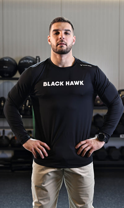 Long Sleeve Performance Tee - Black