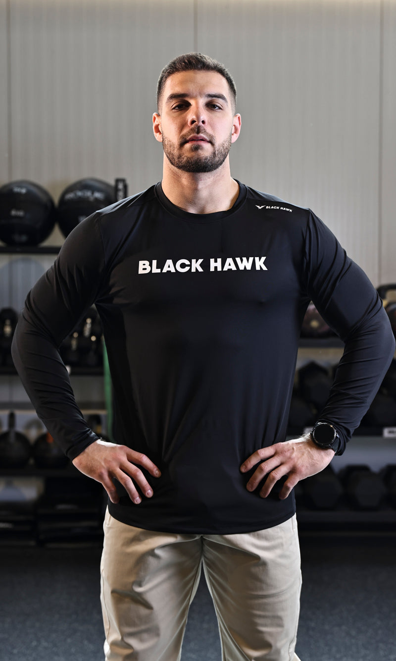 Long Sleeve Performance Tee - Black