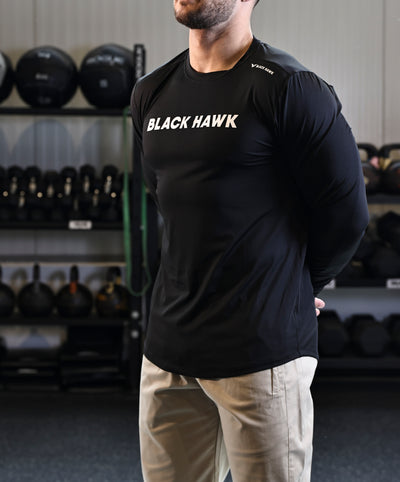 Long Sleeve Performance Tee - Black