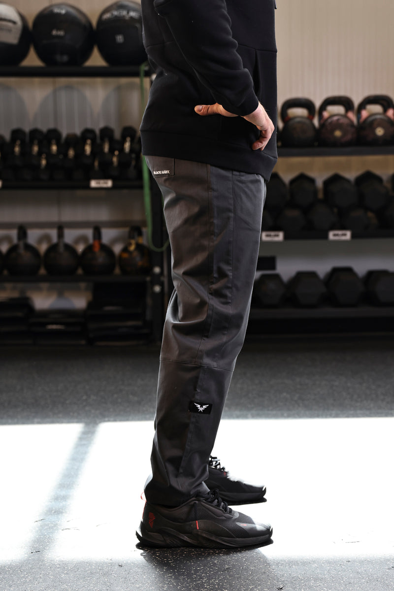 Relaxed Straight Leg Joggers - Dark Gray