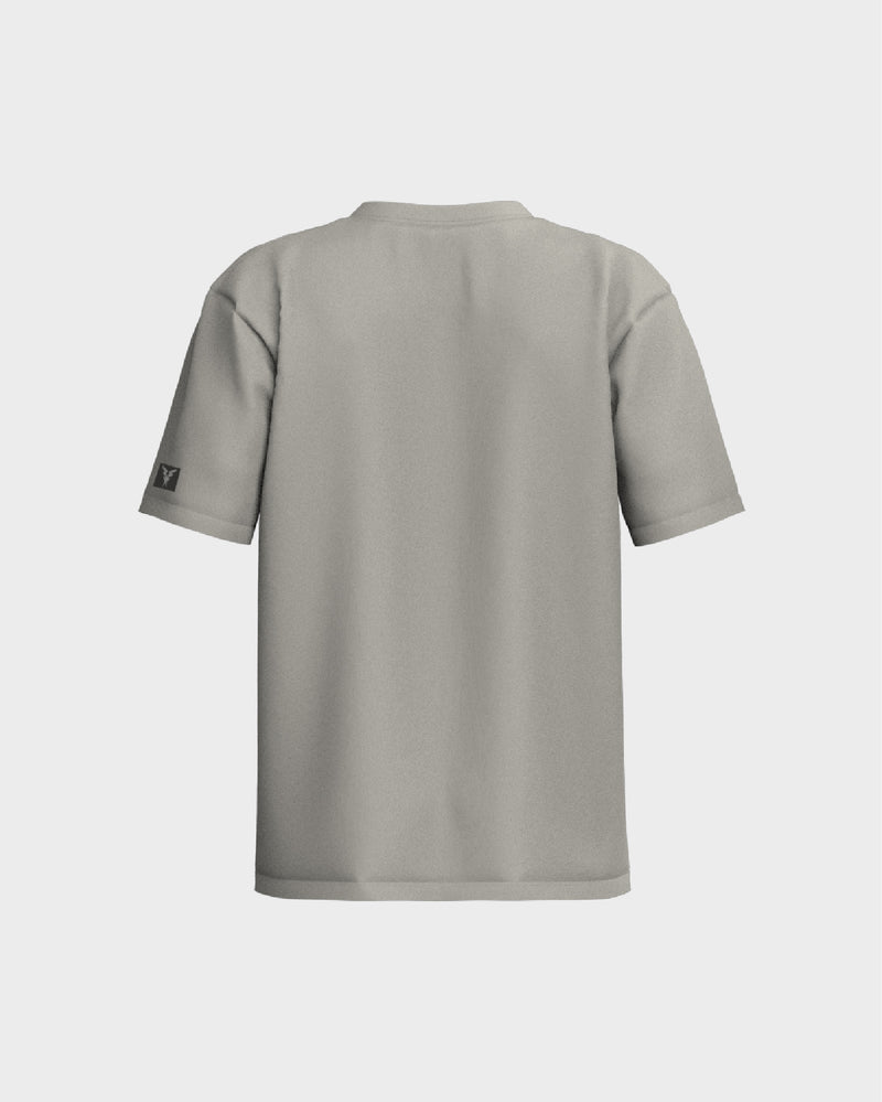 Oversized Drop Shoulder Tee - Beige