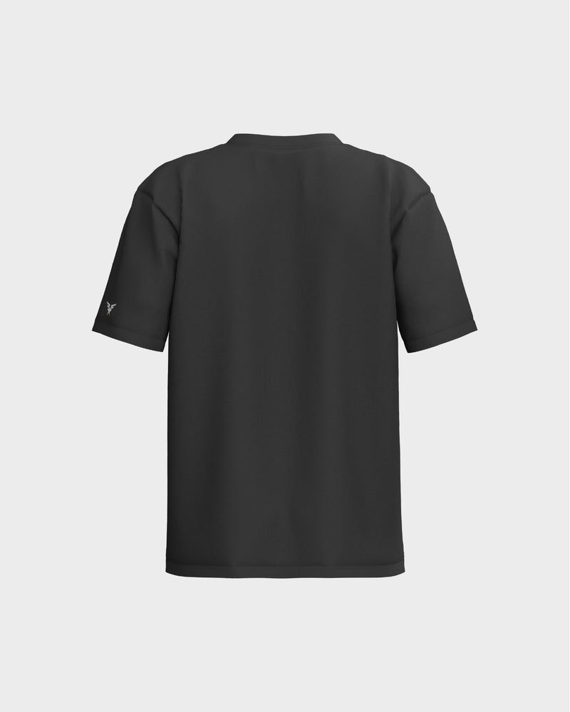 Oversized Drop Shoulder Tee - Black
