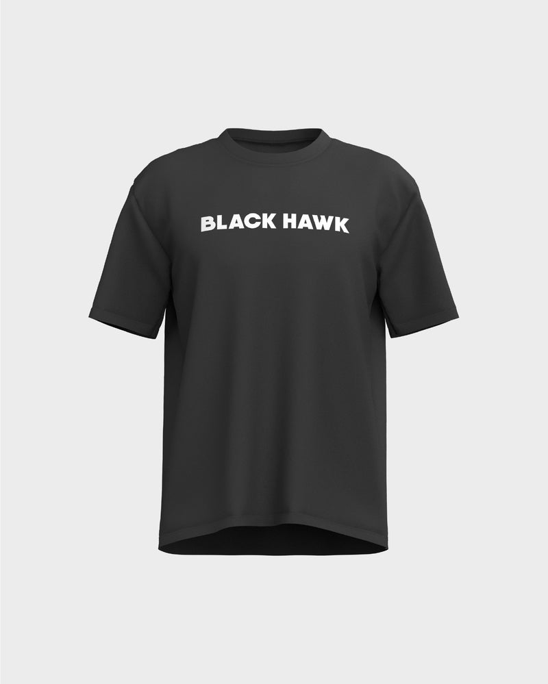 Oversized Drop Shoulder Tee - Black
