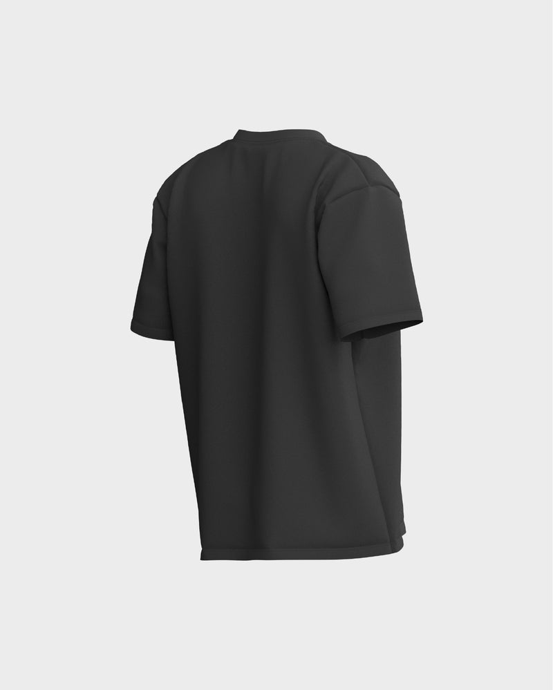 Oversized Drop Shoulder Tee - Black