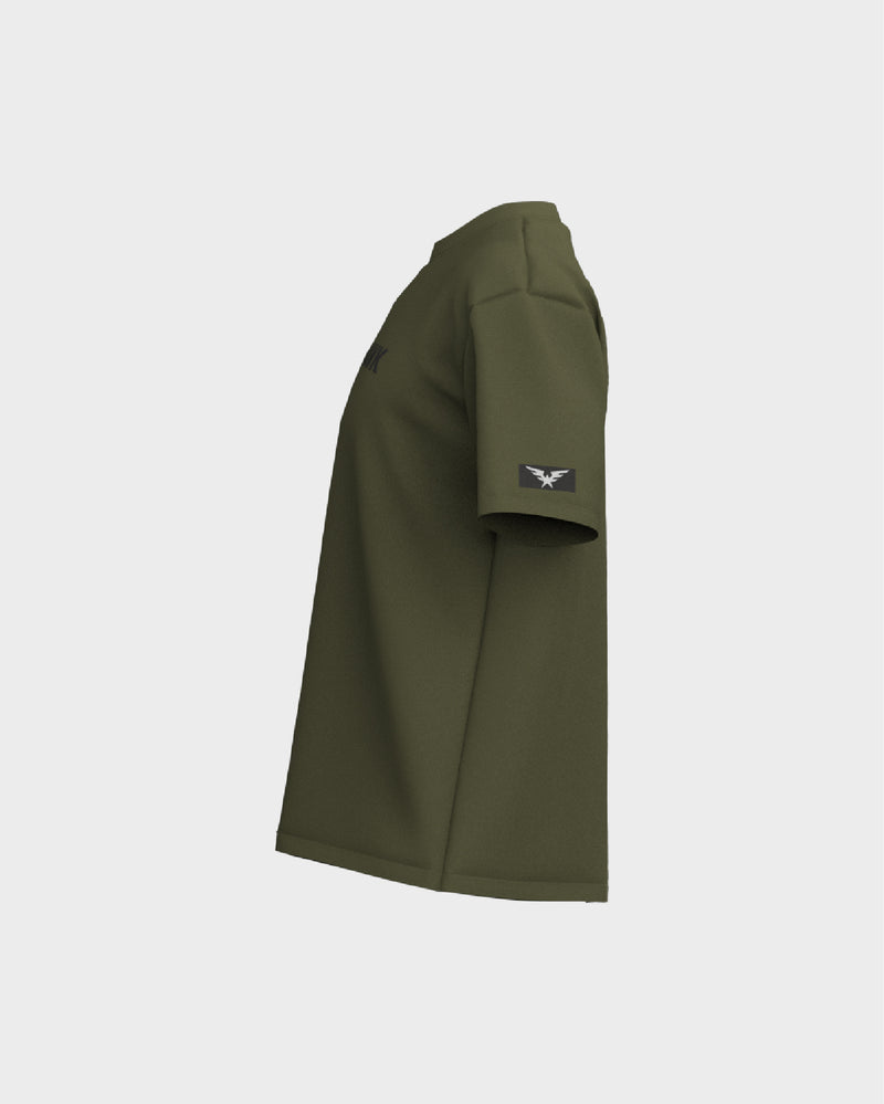 Oversized Drop Shoulder Tee - Green