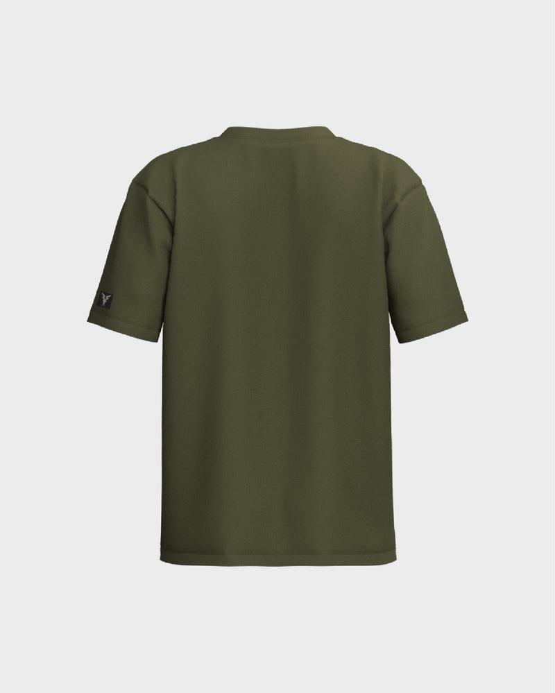 Oversized Drop Shoulder Tee - Green