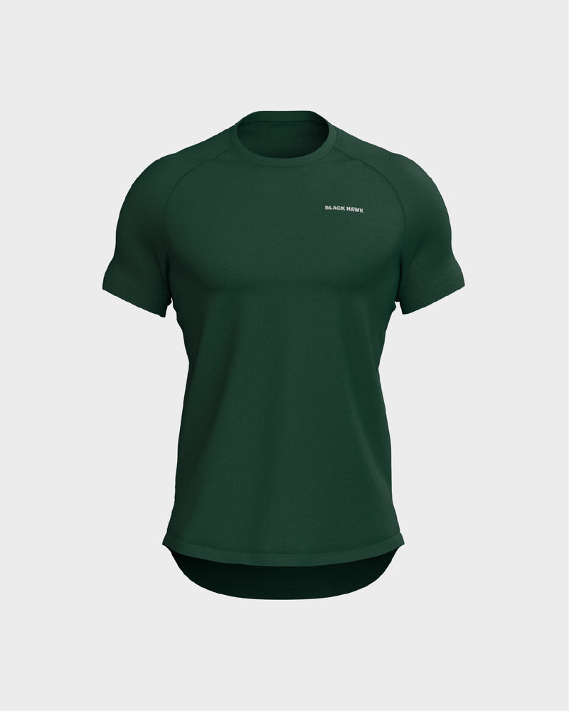 Raglan Sleeve Basic Tee - Green