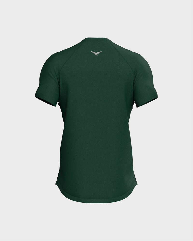 Raglan Sleeve Basic Tee - Green