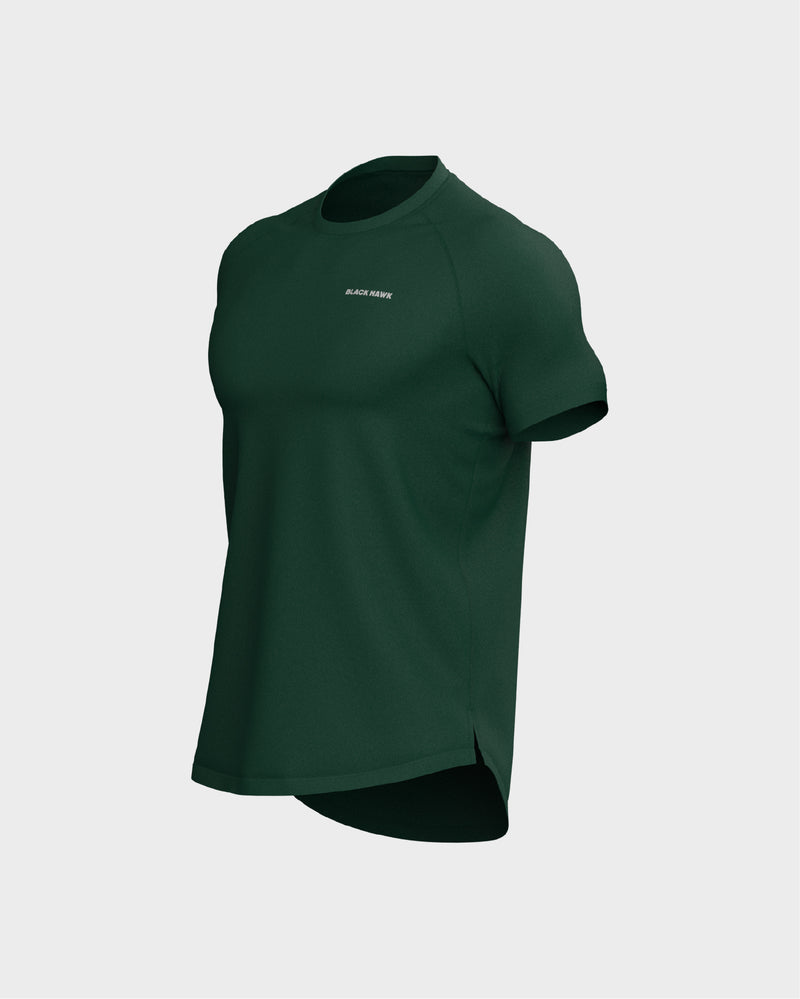 Raglan Sleeve Basic Tee - Green