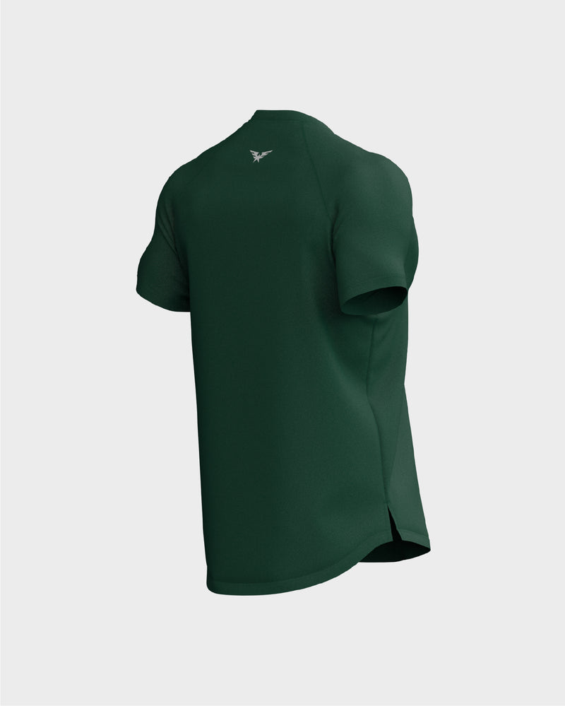 Raglan Sleeve Basic Tee - Green