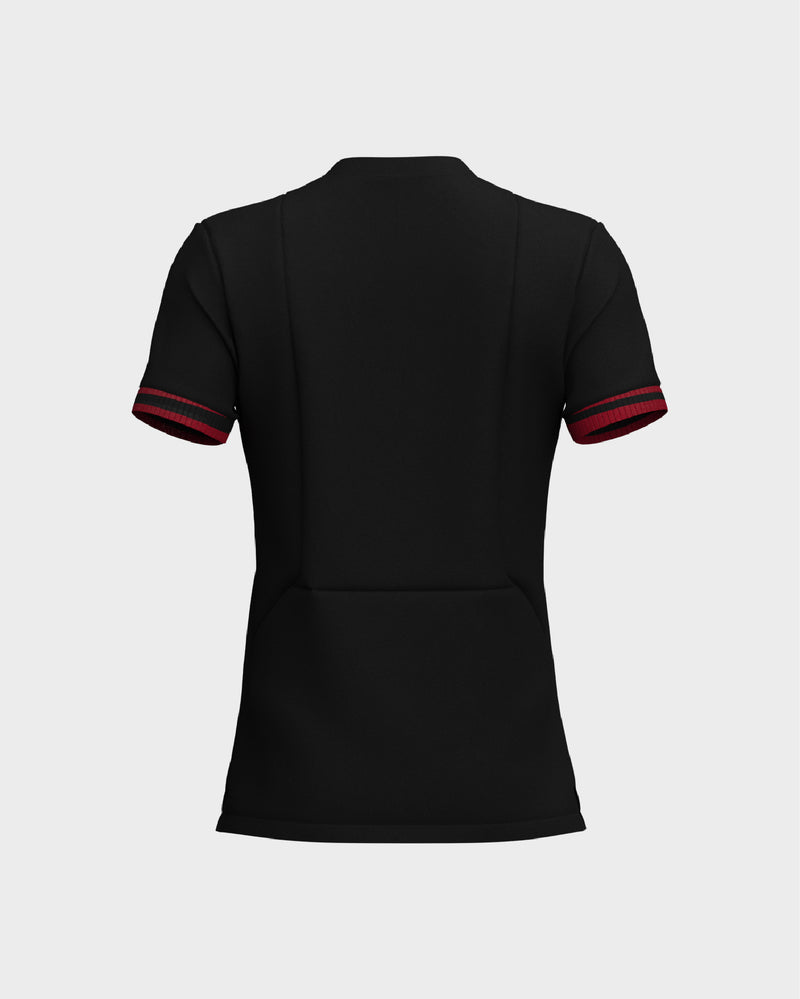 Short Sleeve Henley Tshirt - Black